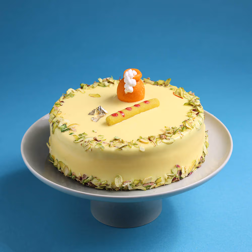 Rasmalai Matki Janmashtami Cake — 100% eggless, baked at AVS Bakery in Ramgarh