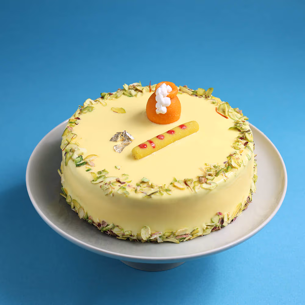 Rasmalai Matki Janmashtami Cake — 100% eggless, baked at AVS Bakery in Ramgarh (photo 2)