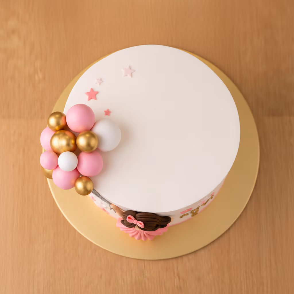 Kids Birthday Balloon Cake — 100% eggless vanilla, baked at AVS Bakery in Ramgarh (photo 3)