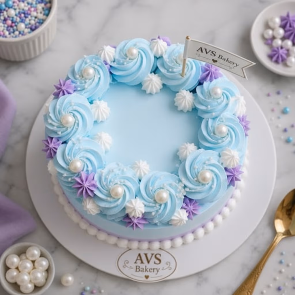 Beautiful Pearl Cake — 100% eggless chocolate, baked at AVS Bakery in Ramgarh (photo 3)