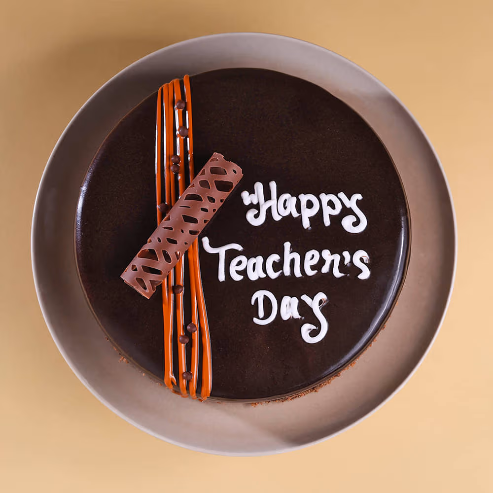 Teachers Day Chocolate Truffle Cake — 100% eggless, baked at AVS Bakery in Ramgarh (photo 2)