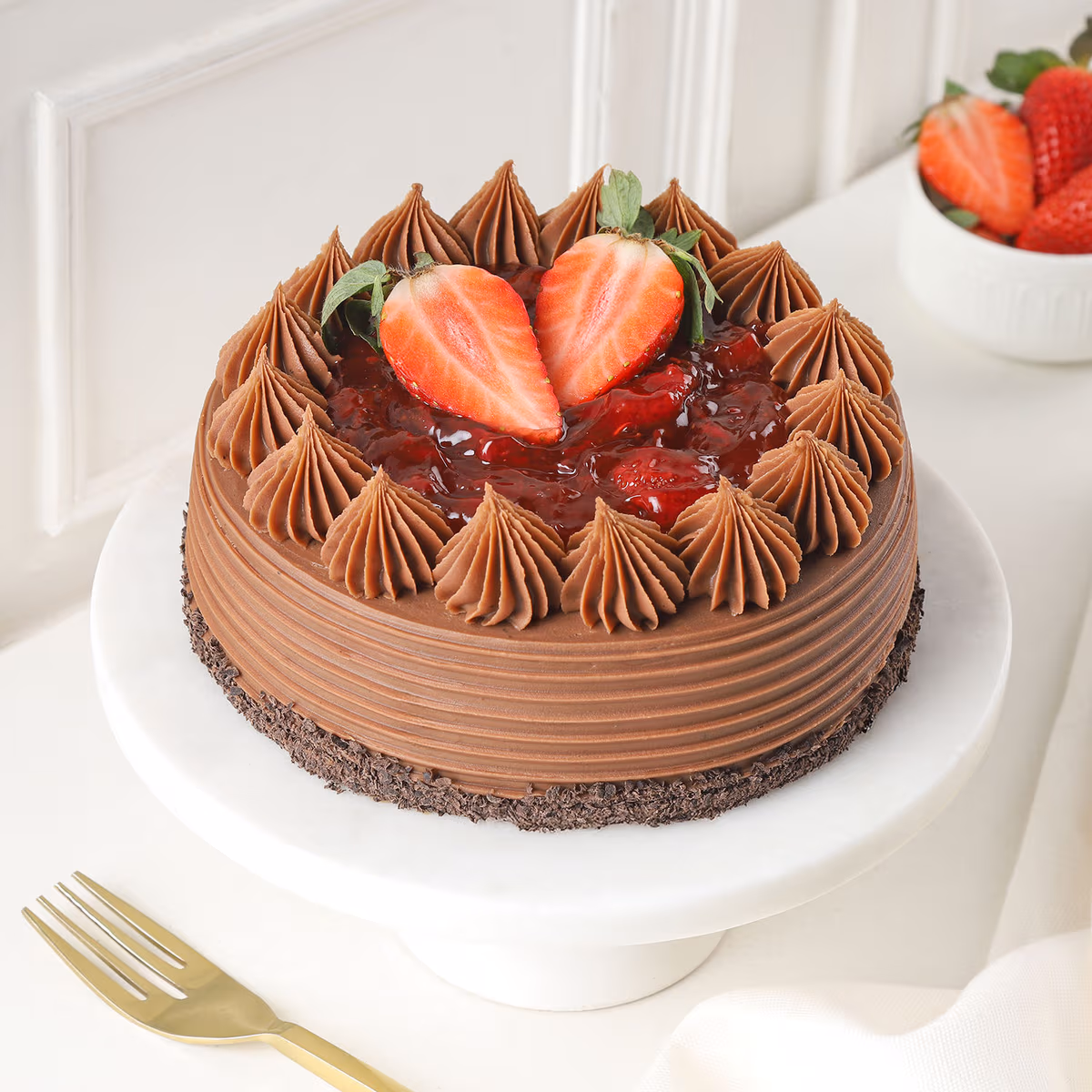 Berry Love Truffle Cake — 100% eggless chocolate, baked at AVS Bakery in Ramgarh