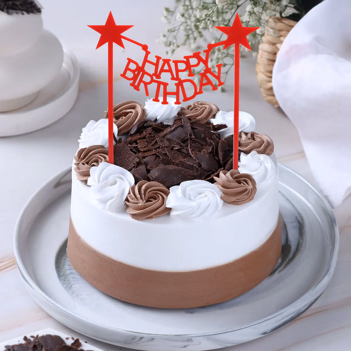 Black Forest Bento Celebration Cake — 100% eggless, baked at AVS Bakery in Ramgarh