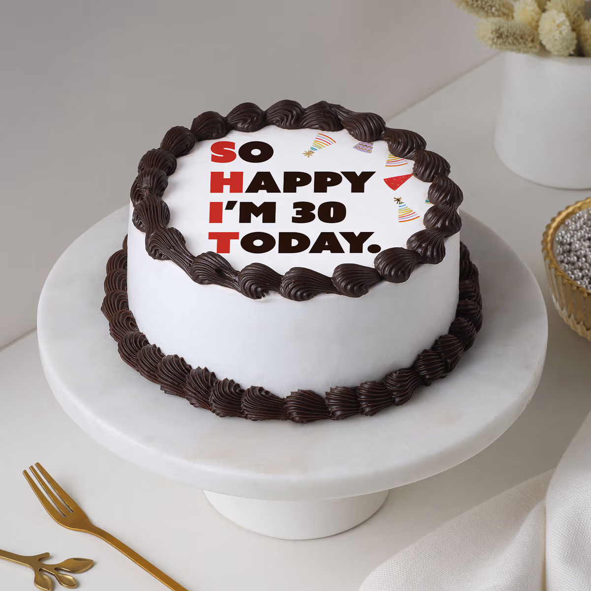 Chocolate Birthday Celebration Bento Cake — 100% eggless, baked at AVS Bakery in Ramgarh