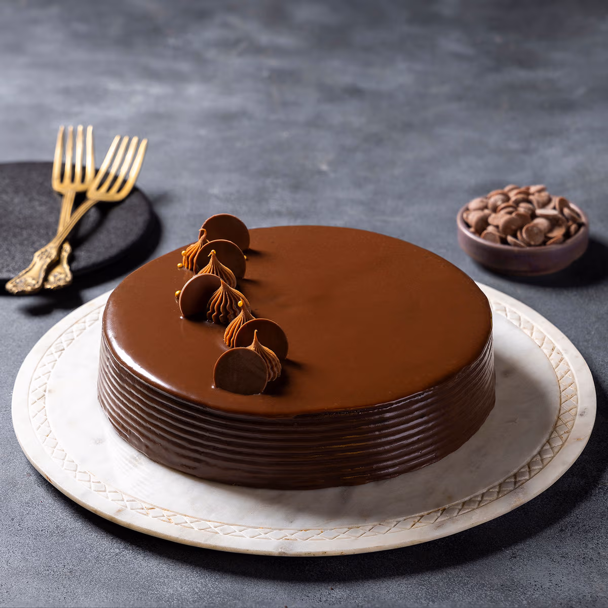 Chocolate Truffle Indulgence Cake — 100% eggless, baked at AVS Bakery in Ramgarh