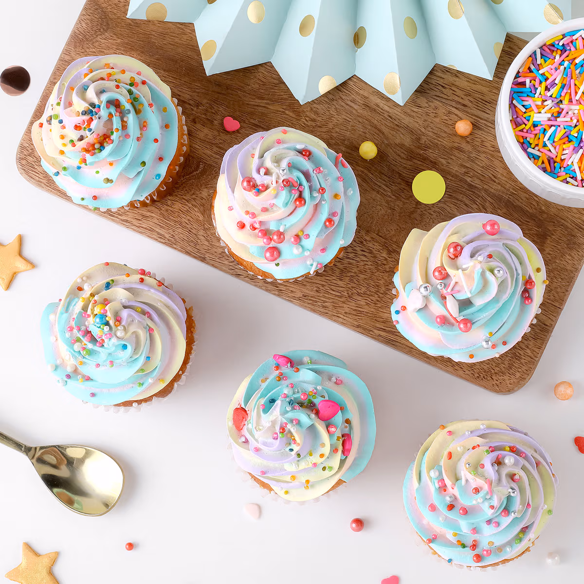 Colourful Burst Cupcake — 100% eggless muffins, baked at AVS Bakery in Ramgarh (photo 3)