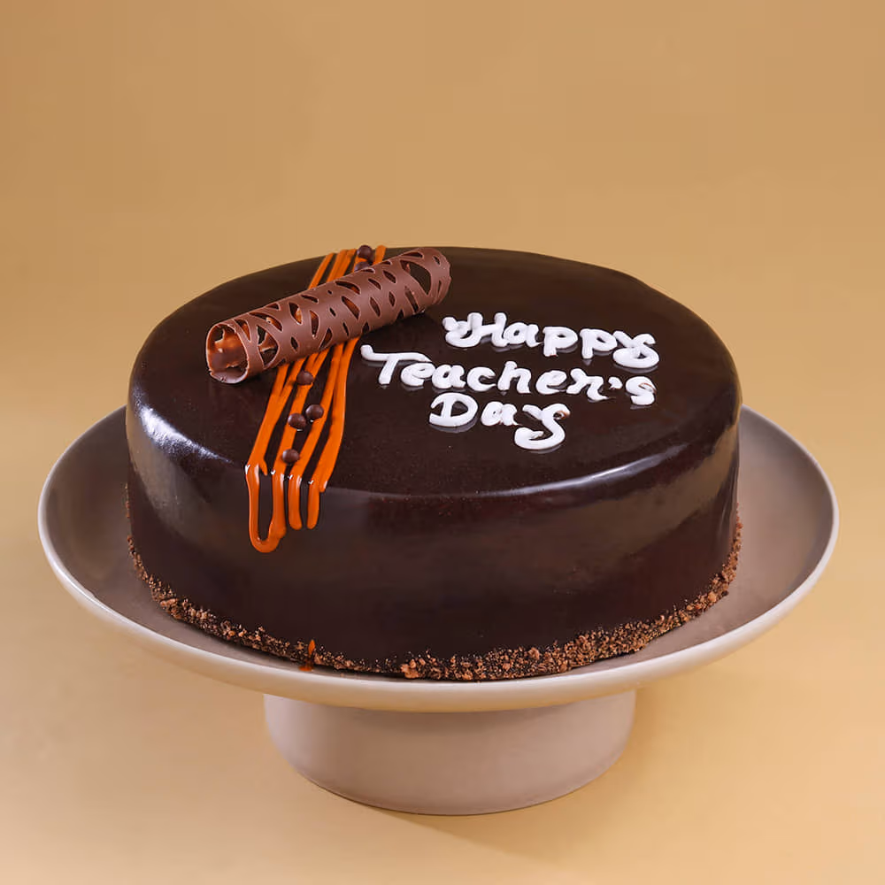Teachers Day Chocolate Truffle Cake — 100% eggless, baked at AVS Bakery in Ramgarh (photo 3)