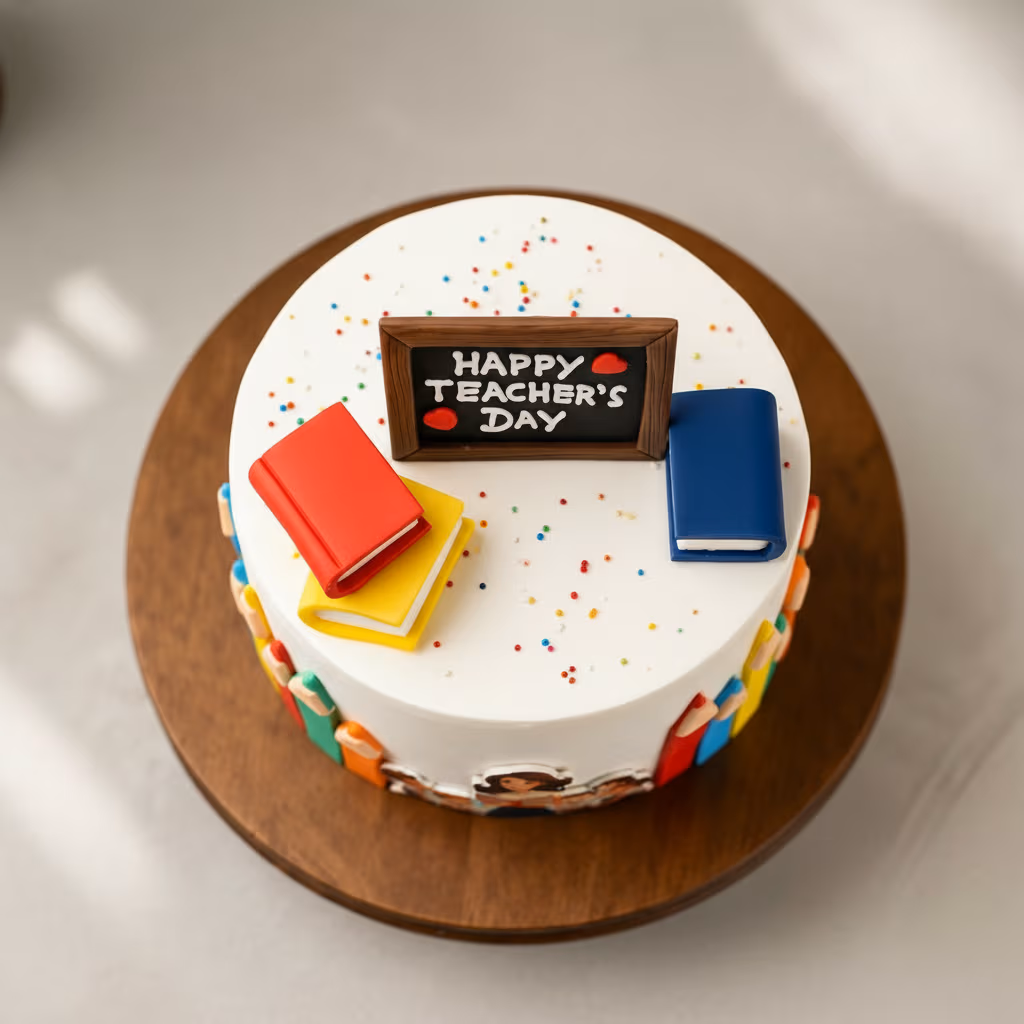 Teacher’s Day Celebration Cake — 100% eggless chocolate, baked at AVS Bakery in Ramgarh (photo 3)