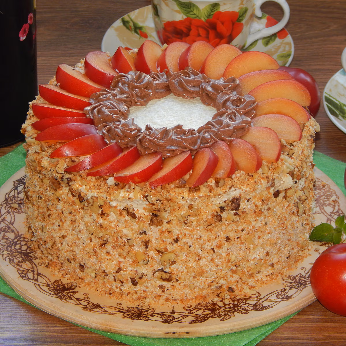 Fruity Walnut Designer Cake — 100% eggless, baked at AVS Bakery in Ramgarh