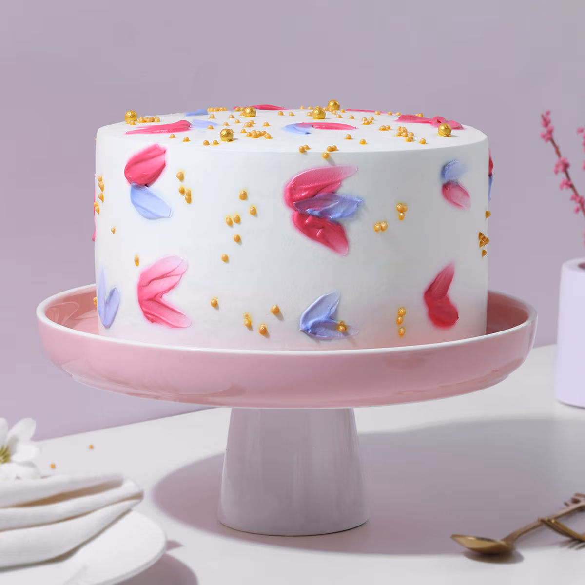 Golden Blossom Butterscotch Cream Delight Bento — 100% eggless cake from AVS Bakery, Ramgarh (photo 4)