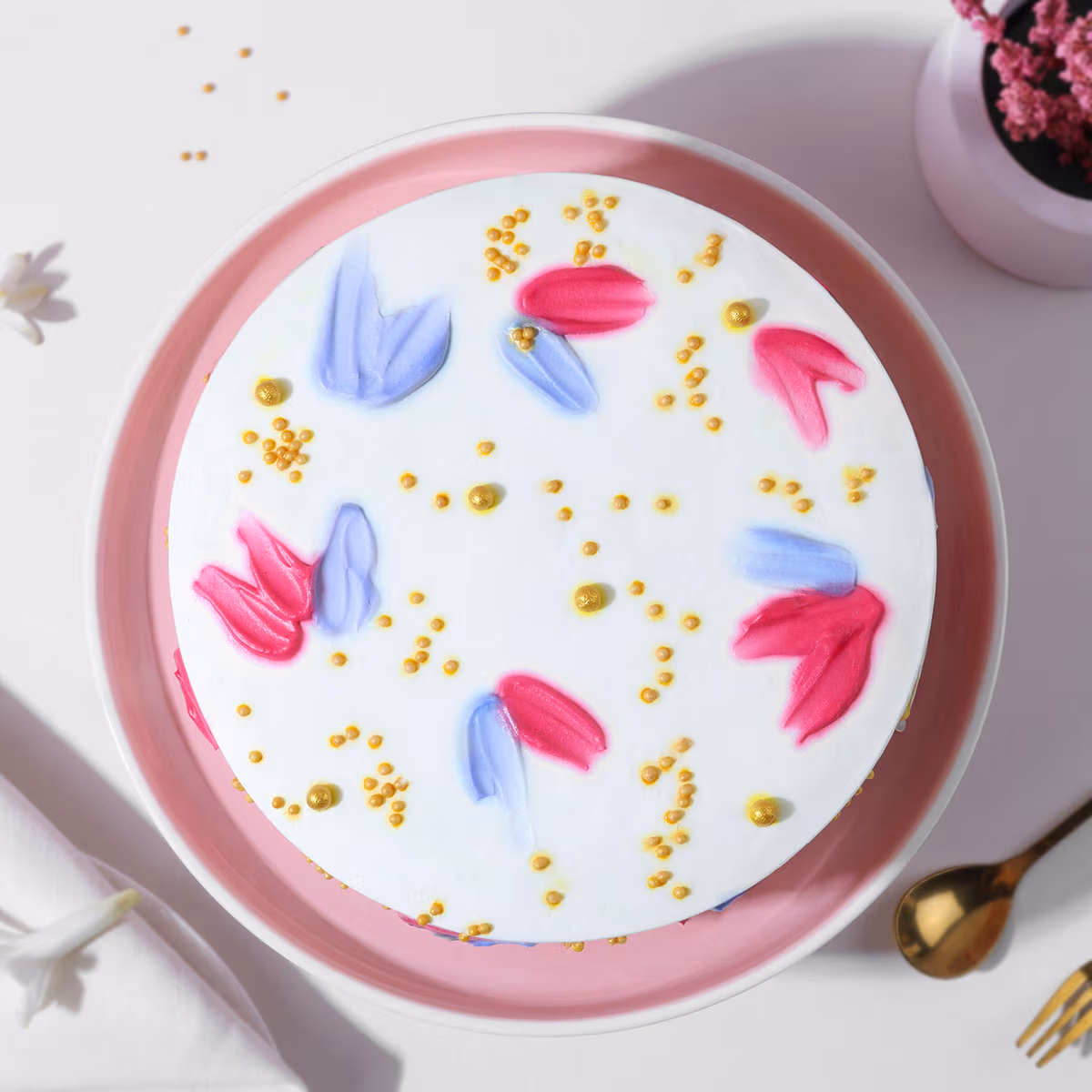 Golden Blossom Butterscotch Cream Delight Bento — 100% eggless cake from AVS Bakery, Ramgarh (photo 3)