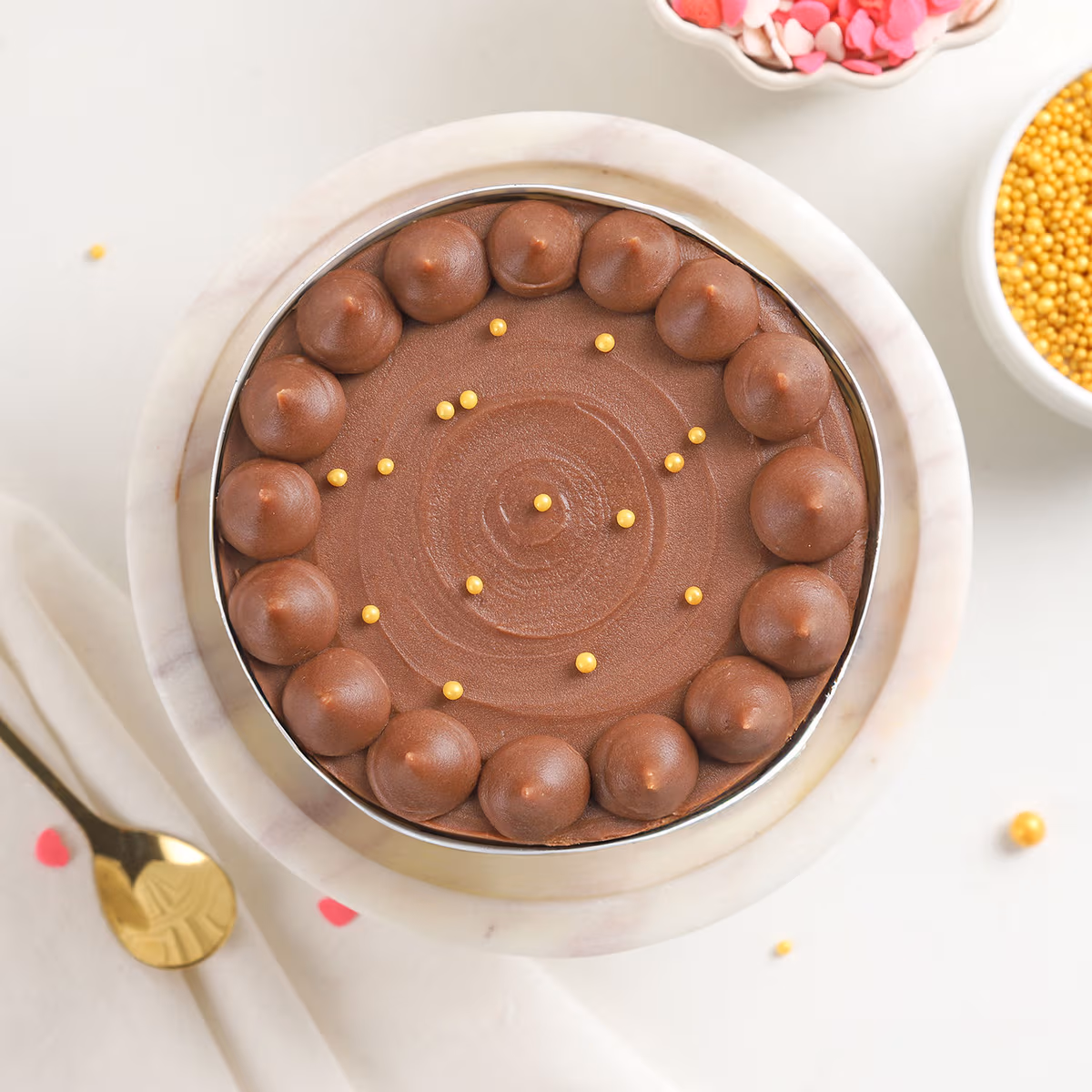 Love in Every Slice Photo Cream Cake — 100% eggless chocolate, baked at AVS Bakery in Ramgarh (photo 4)