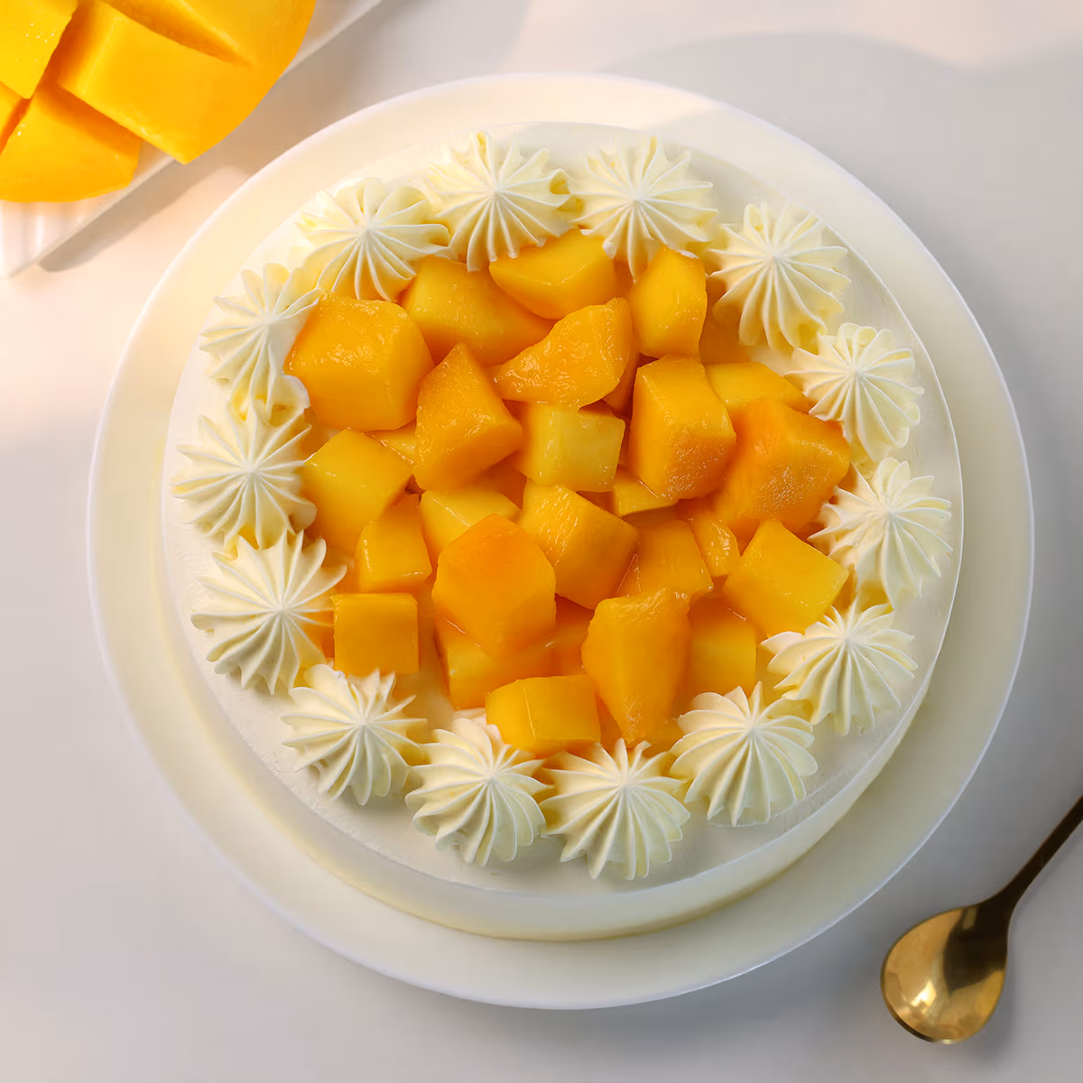 Mango Celebration Delight Cake — 100% eggless, baked at AVS Bakery in Ramgarh (photo 3)