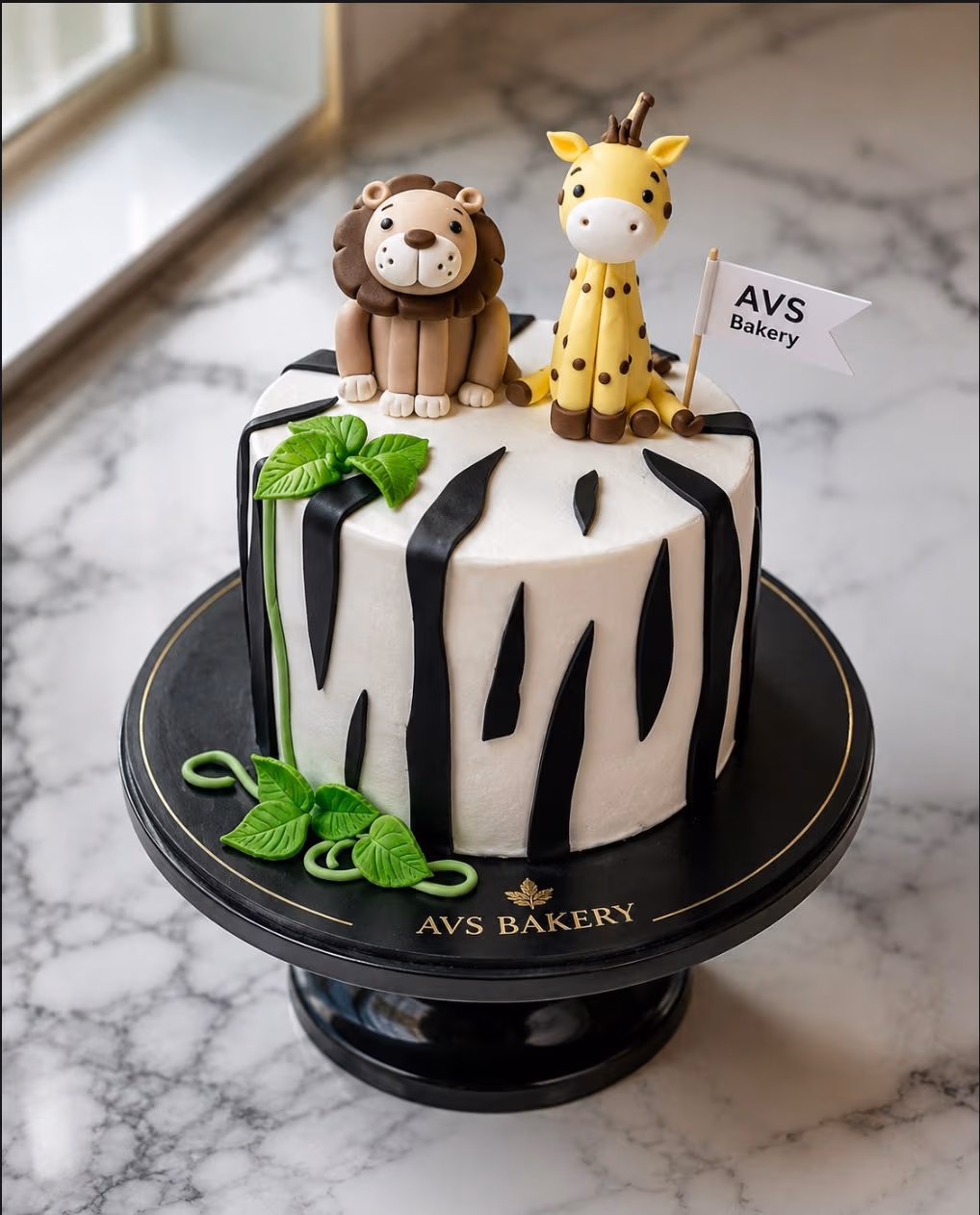 Little Jungle Cake — 100% eggless chocolate, baked at AVS Bakery in Ramgarh