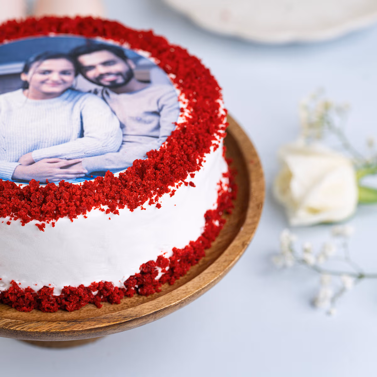 Red Velvet Celebration Cake — 100% eggless, baked at AVS Bakery in Ramgarh (photo 3)