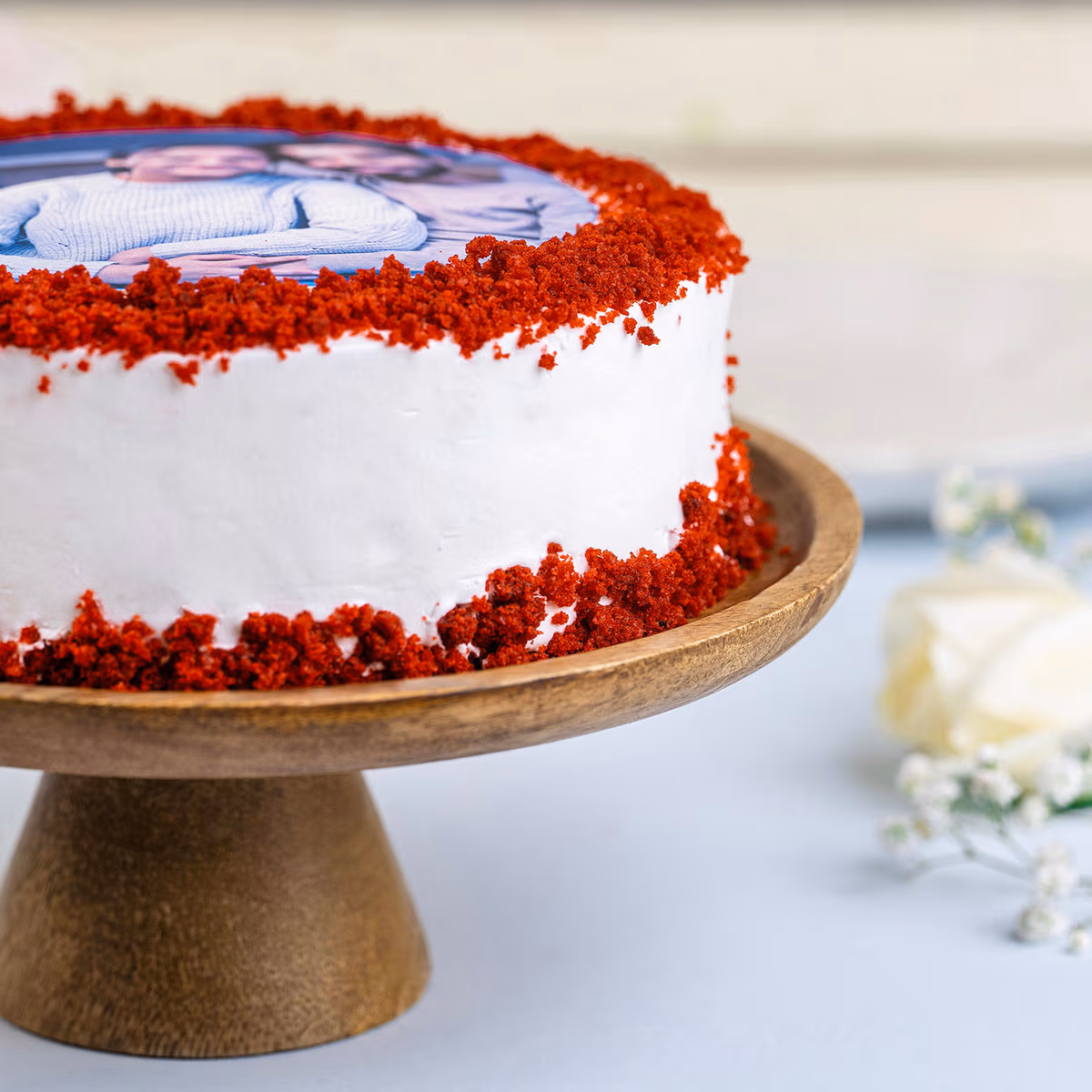 Red Velvet Celebration Cake — 100% eggless, baked at AVS Bakery in Ramgarh (photo 2)