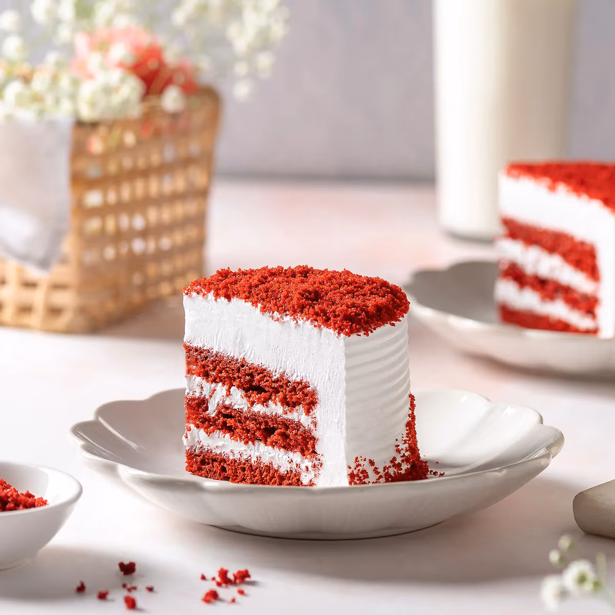 Red Velvet Cream Cake With Heart Topper — 100% eggless, baked at AVS Bakery in Ramgarh (photo 4)