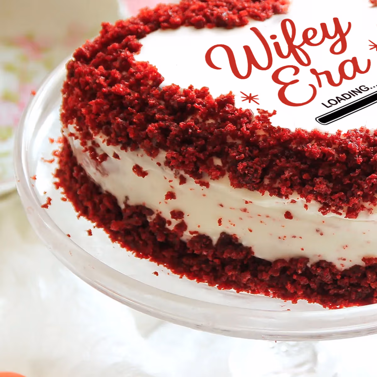 Red Velvet Wifey Era Cake — 100% eggless, baked at AVS Bakery in Ramgarh (photo 3)