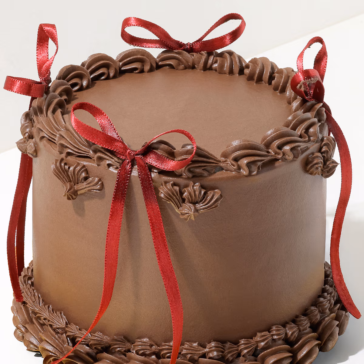 Ribbon Milk Chocolate Celebration Cake — 100% eggless, baked at AVS Bakery in Ramgarh (photo 3)