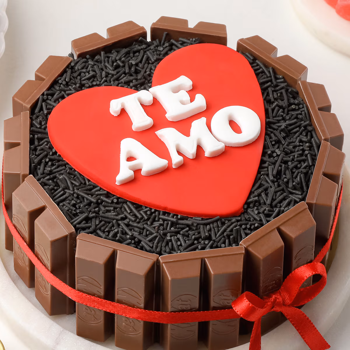 Sealed With Affection Wedding Kitkat Cake — 100% eggless chocolate, baked at AVS Bakery in Ramgarh (photo 5)