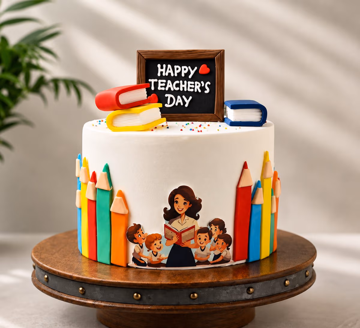 Teacher’s Day Celebration Cake — 100% eggless chocolate, baked at AVS Bakery in Ramgarh