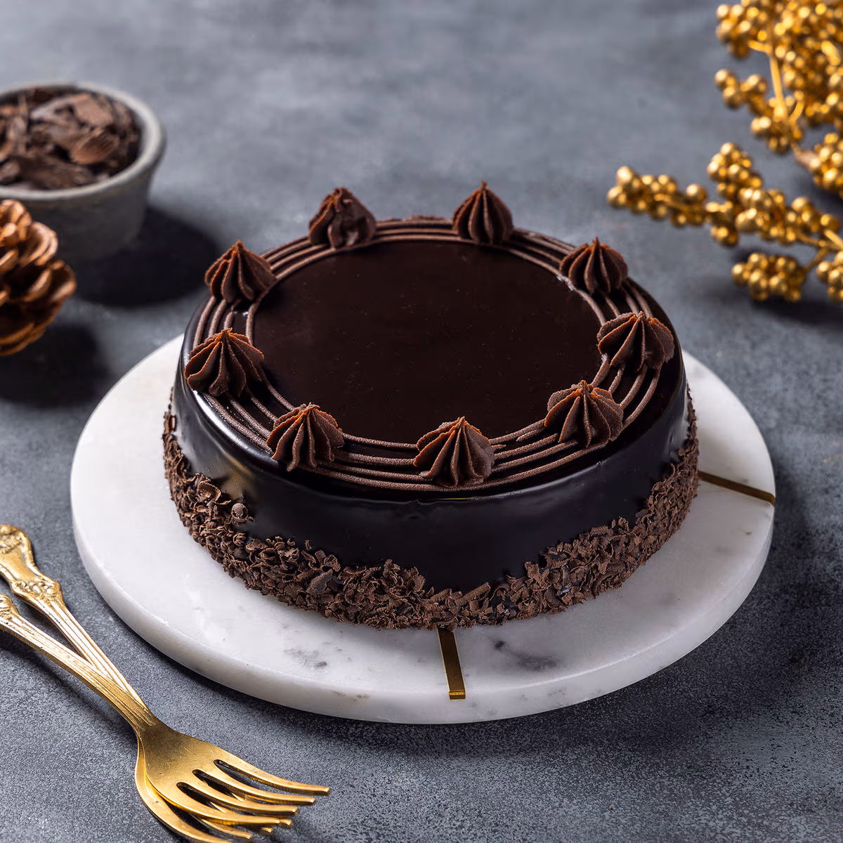 Truffle Bliss Cake — 100% eggless, baked at AVS Bakery in Ramgarh
