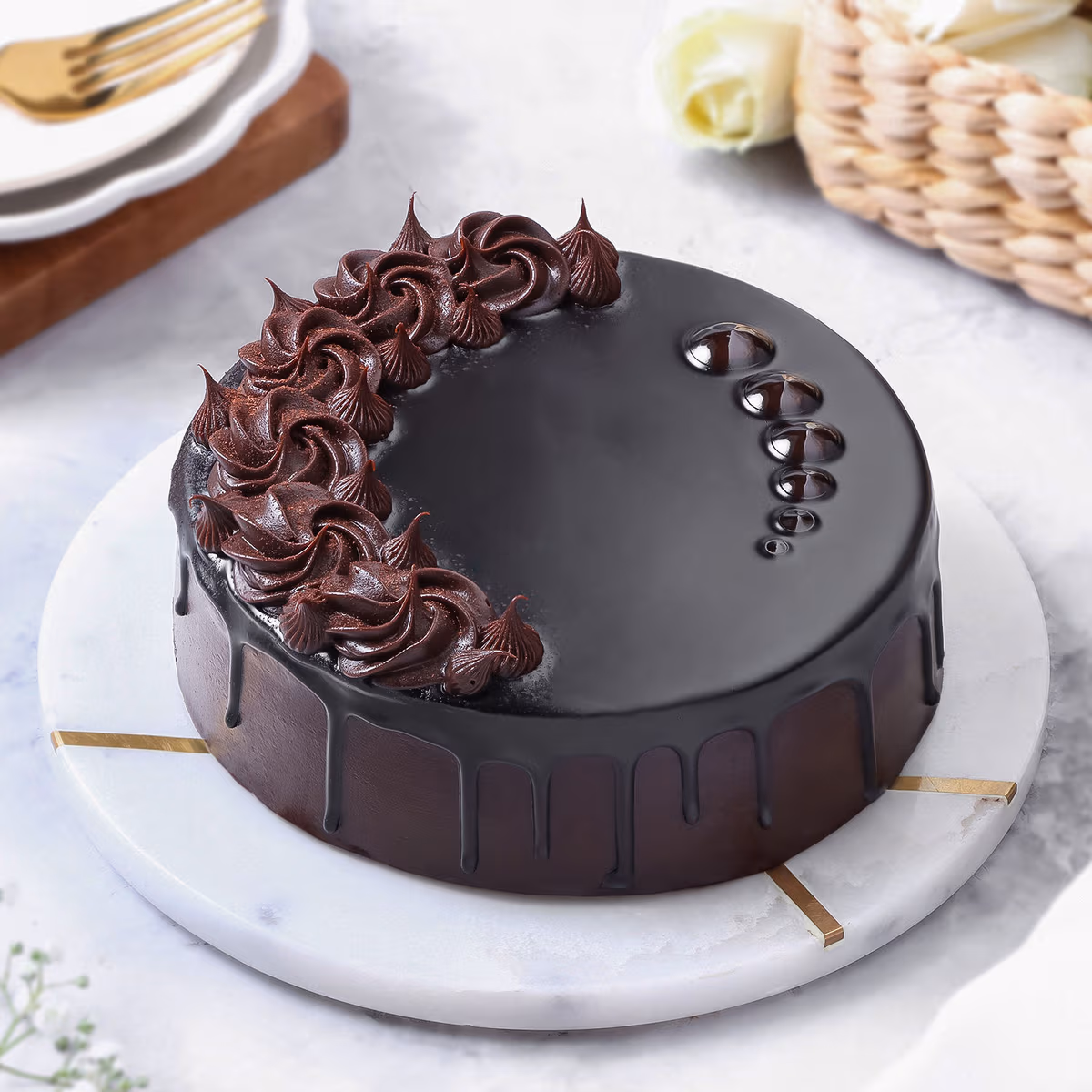 Velvety Chocolate Truffle Delight — 100% eggless cake from AVS Bakery, Ramgarh